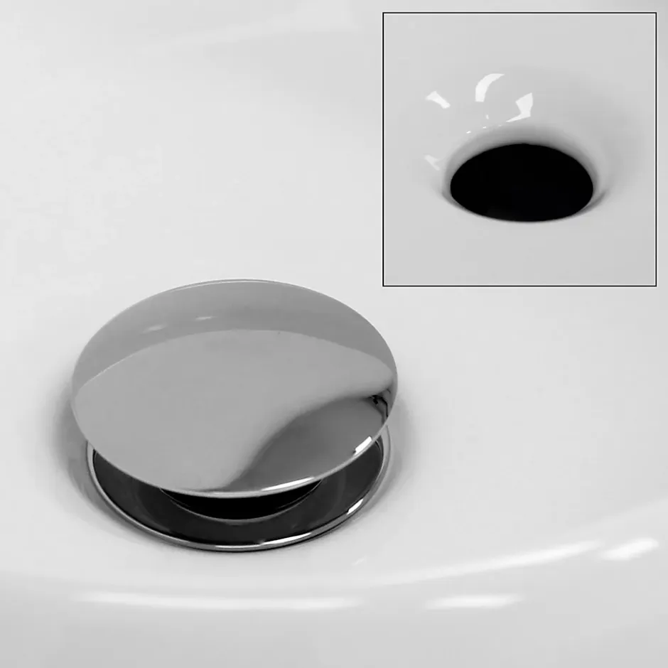 ECD Germany Lavabo vasque a poser salle de bain en ceramique rond 350 mm design moderne* Vasque À Poser