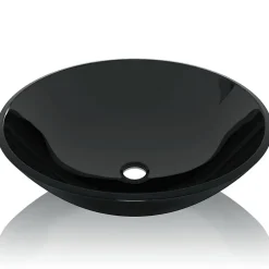 Helloshop26 Lavabo vasque salle de bain verre verre transparent