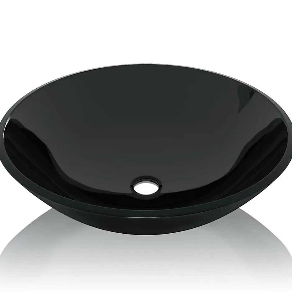 Helloshop26 Lavabo vasque salle de bain verre verre transparent