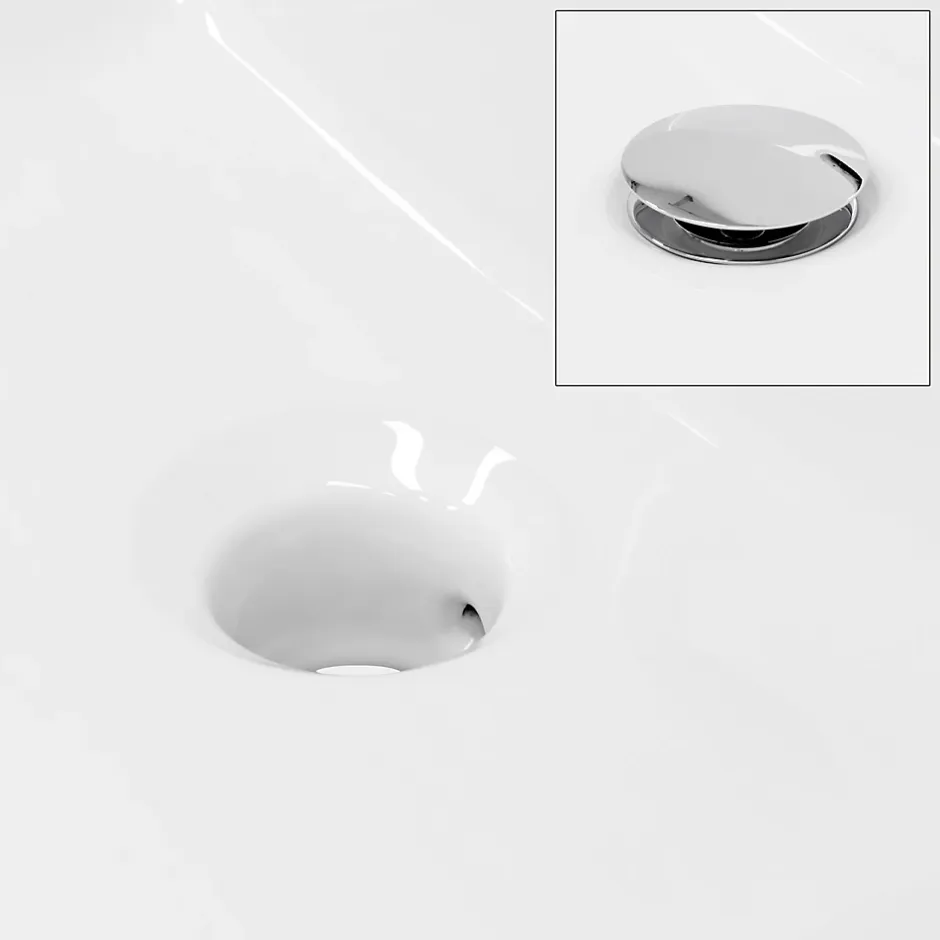 ECD Germany Lavabo vasque salle de bain en céramique suspendu / à poser angulaire 515x360mm* Vasque À Poser