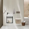 Jindoli Lave main 60 cm métal noir Aquafredo* Plan Vasque Lave-Mains