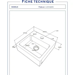 Planète Bain Lave main en pierre de très grande qualité gris ardoisé* Lavabo