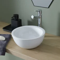 Planète Bain Lave mains design en bol blanc