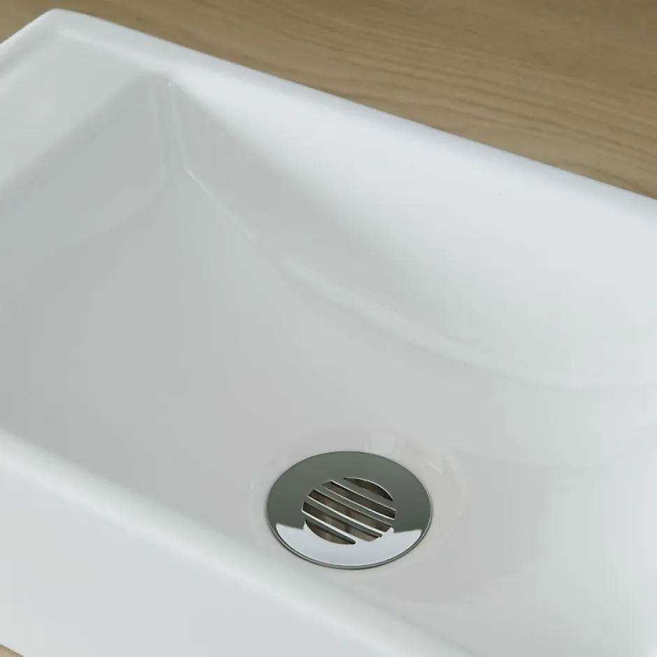 Planète Bain Lave mains rectangle blanc contemporain