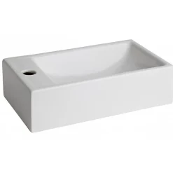 Planète Bain Lave mains rectangle blanc contemporain