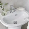 GoodHome Lave-mains céramique blanc Zuari* Lavabo