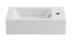 GoodHome Lave-mains céramique blanc Rioni 50 cm* Lavabo