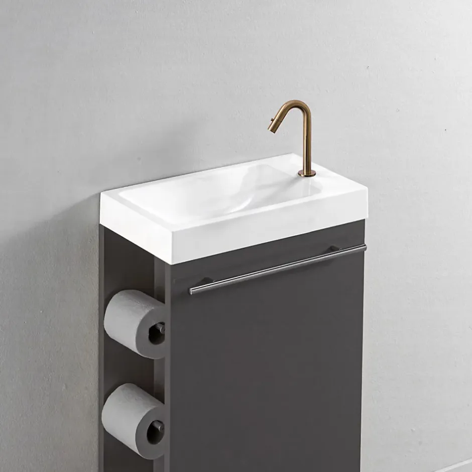 Essebagno Lave-mains cuivre brossé eau froide Indus* Robinet Lave-Mains
