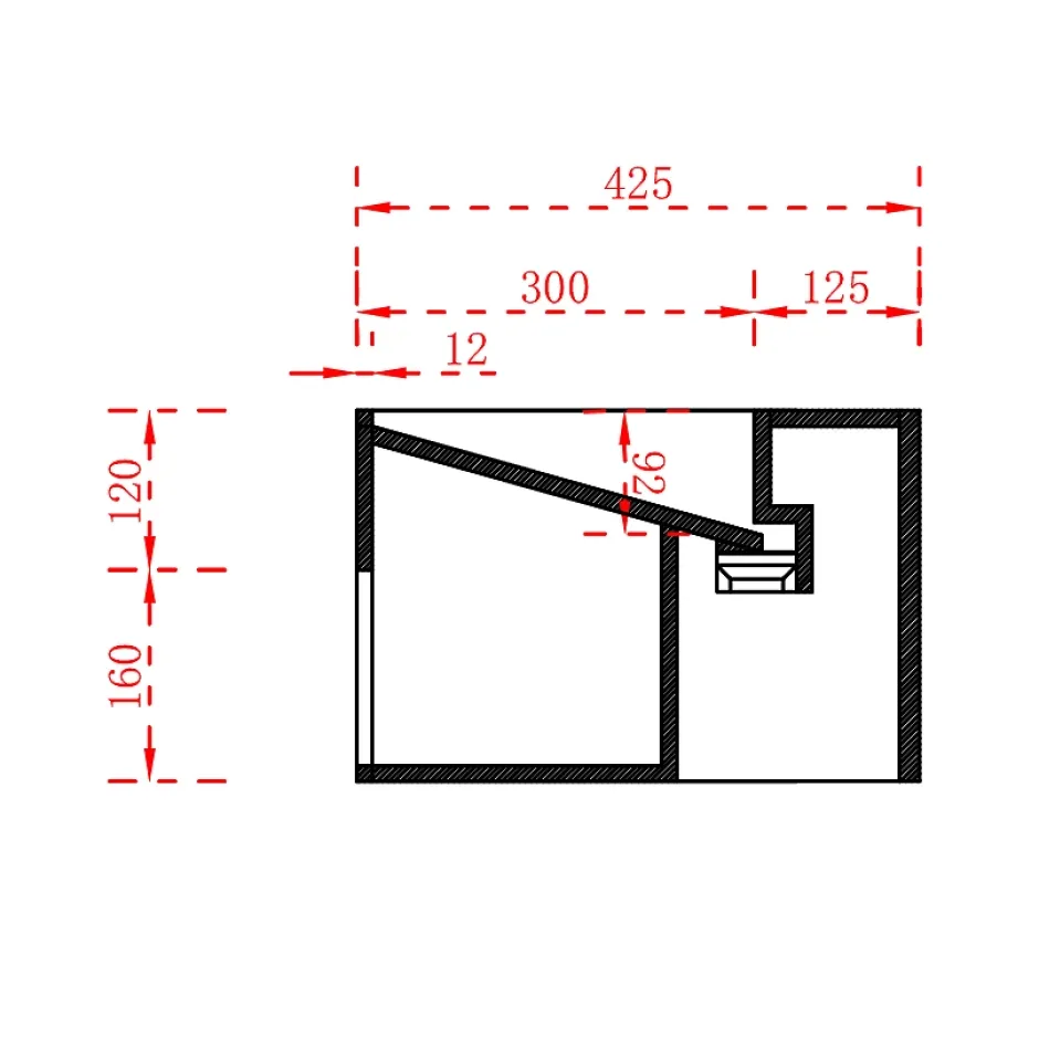 Bernstein Lave-mains d'angle en fonte minérale TWG70 - blanc mat - 50x50x28cm
