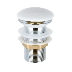 Bernstein Lave-mains en céramique sanitaire KW302 - 45,5x25x12cm - blanc brillant Avec cache blanc brillant, Rangement gauche