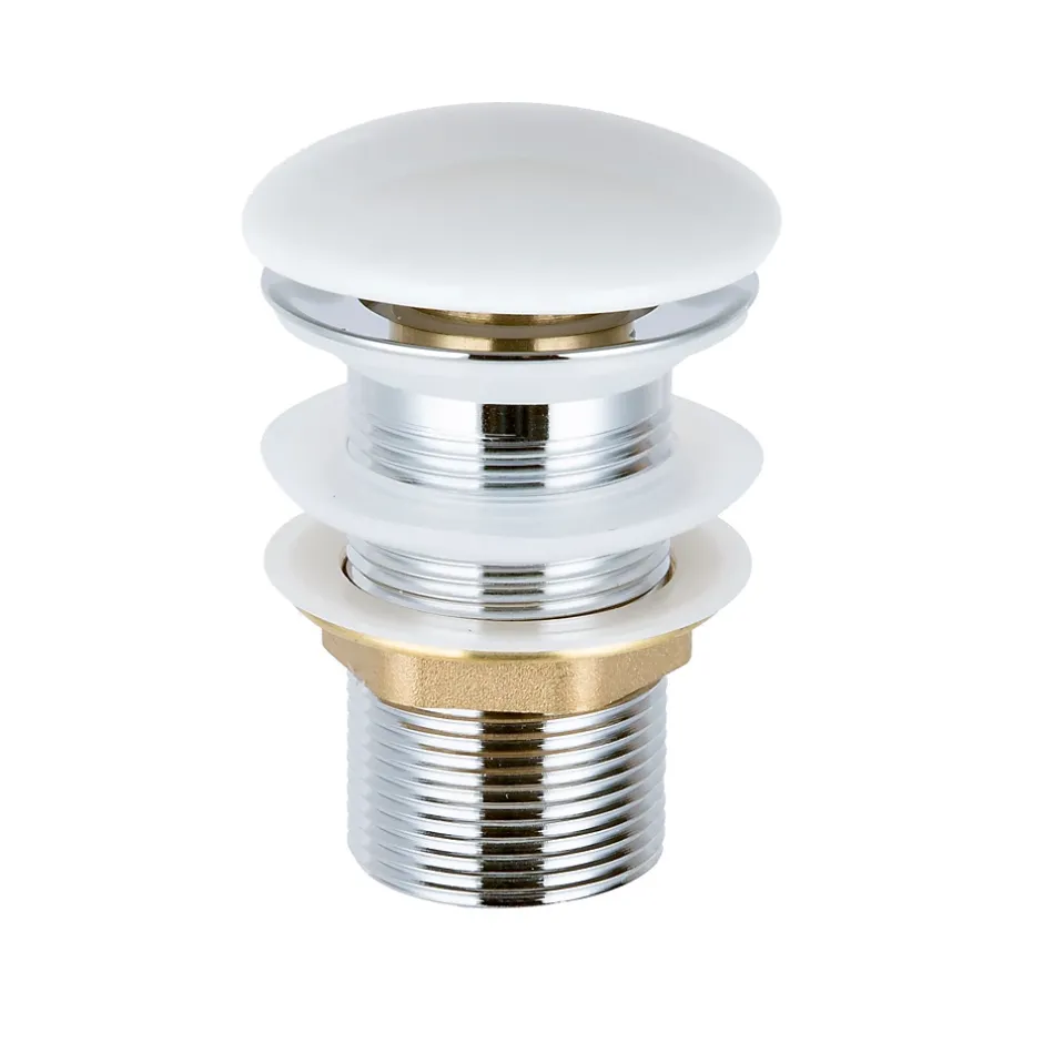 Bernstein Lave-mains en céramique sanitaire KW302 - 45,5x25x12cm - blanc brillant Avec cache blanc brillant, Rangement gauche
