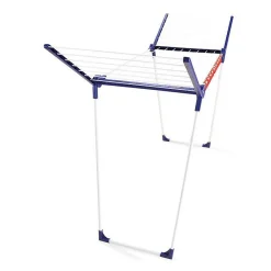 Leifheit 81620 Sechoir sur pied Pegasus 160 Solid Slim, sechoir a linge 16 metres, pliable pour exterieur + interieur