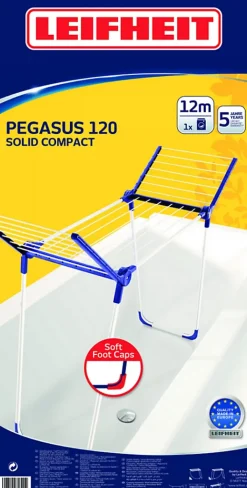 Leifheit Étendoir à linge Pegasus 120 Solid Compact 81720* Etendoir À Linge