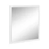 Dmora Lelia Mirror, Miroir de salle de bain, 100% Made in Italy, 60x2h60 cm, Blanc brillant