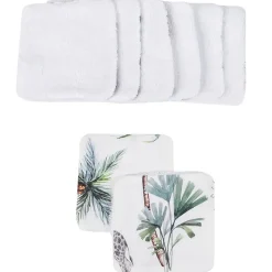 Sevira Kids Lingettes lavables en bambou 8 pièces Safari