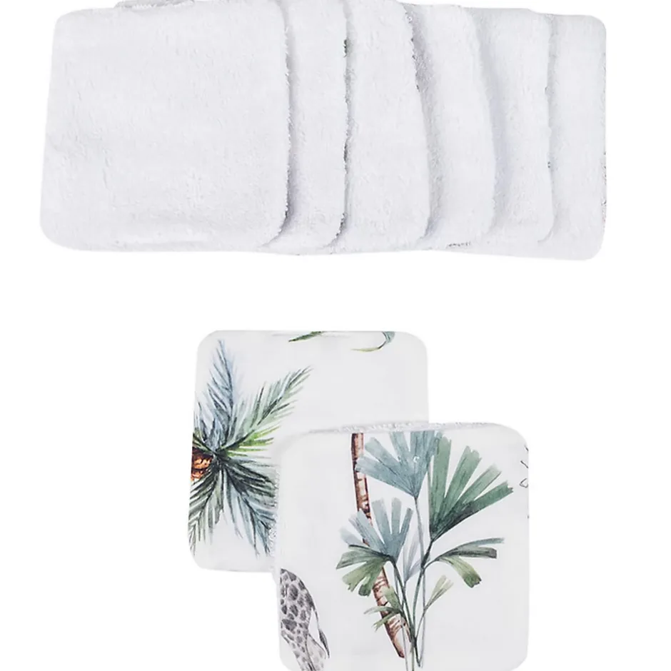 Sevira Kids Lingettes lavables en bambou 8 pièces Safari