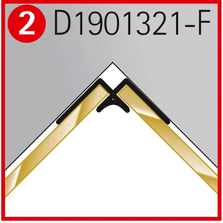 Schulte Lot 2 profilés de finition et 1 profilé d’angle pour panneaux muraux DécoDesign 210 cm noir* Panneau Mural De Salle De Bains