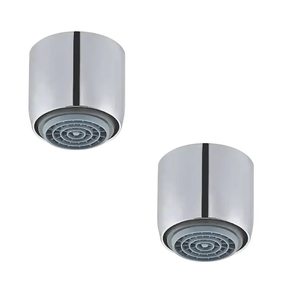 Presto Lot de 2 aérateurs antitartre avec limiteur de débit 1,9 l/min F 22x1 chromé
