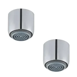 Presto Lot de 2 aérateurs antitartre avec limiteur de débit 3 l/min F 22x1 chromé* Accessoire De Robinet