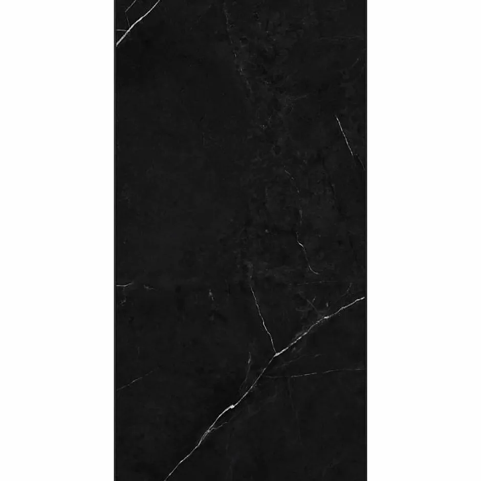 Decoon Lot de 8 Dalles Murales Douche SPC/PVC Décor Marbre Noir satiné - 38,9x77,8cm - 2,42M²