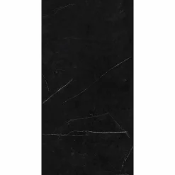 Decoon Lot de 8 Dalles Murales Douche SPC/PVC Décor Marbre Noir satiné - 38,9x77,8cm - 2,42M²