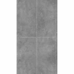 Decoon Lot de 4 Dalles Murales Douche SPC/PVC Décor effet Pierre Gris - 59,2x118,4cm - 2,8M²