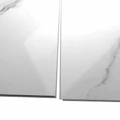 Decoon Lot de 8 Dalles Murales Douche SPC/PVC Décor Marbre Blanc Brillant - 38,9x77,8 cm - 2,42 m²* Panneau Mural De Salle De Bains