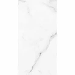 Decoon Lot de 8 Dalles Murales Douche SPC/PVC Décor Marbre Blanc Brillant - 38,9x77,8 cm - 2,42 m²* Panneau Mural De Salle De Bains