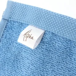 Linnea Lot de 2 draps de bain 90x150 cm ALPHA bleu Ciel