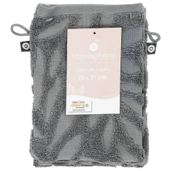 Atmosphera Créateur D'Intérieur Lot de 2 gants - coton - gris foncé - 15x21 cm - Atmosphera* Serviette De Toilette