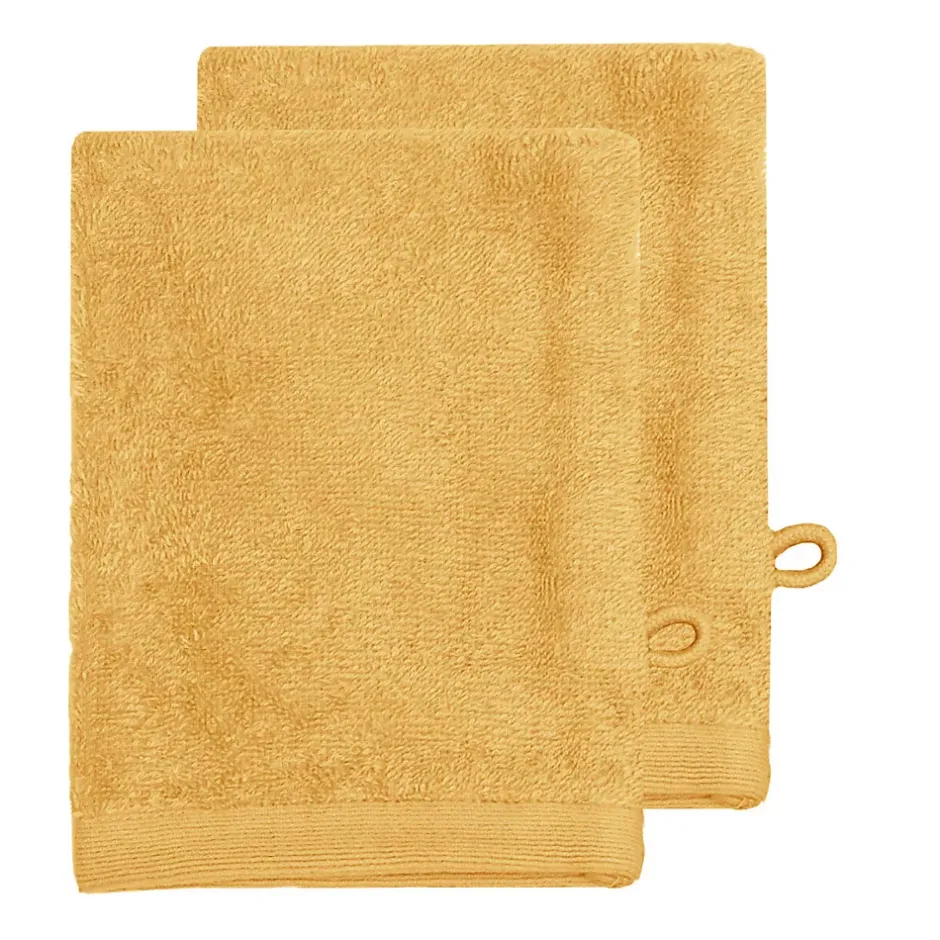 Sensei Maison Lot de 2 gants 500 g/m² Caramel 16x22 cm STUDIO* Gant De Toilette