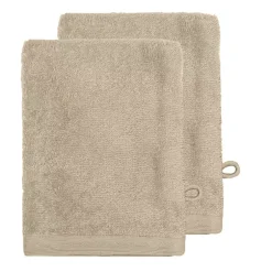 Sensei Maison Lot de 2 gants 500 g/m² Sable 16x22 cm STUDIO* Gant De Toilette