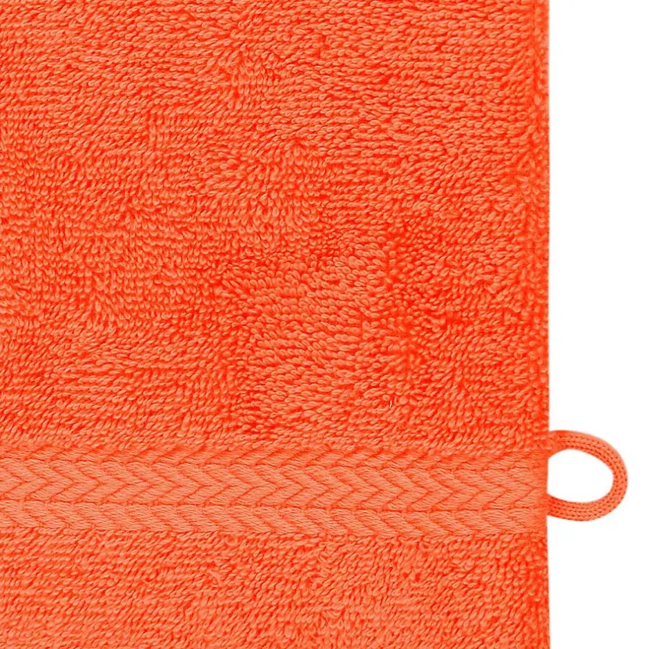 Sensei Maison Lot de 3 gants de toilette 550 g/m² Corail 16x22 cm LUXURY* Gant De Toilette