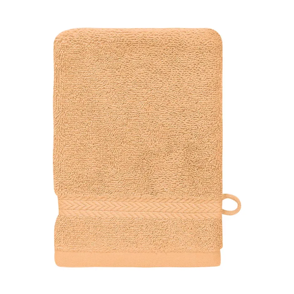 Sensei Maison Lot de 3 gants de toilette 550 g/m² Pêche 16x22 cm LUXURY