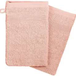 Atmosphera Créateur D'Intérieur Lot de 2 gants de toilette - coton 450 gr/m² - rose 15x21 cm - Atmosphera* Gant De Toilette