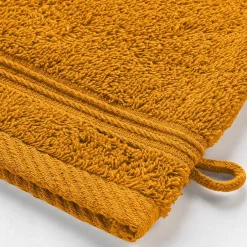 Eden Lot de 2 gants de toilette 15 x 21 cm Tendresse curry