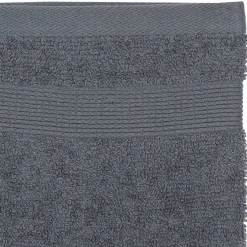 Atmosphera Créateur D'Intérieur Lot de 2 gants de toilette - coton 450 gr/m² - gris anthracite 15x21 cm - Atmosphera