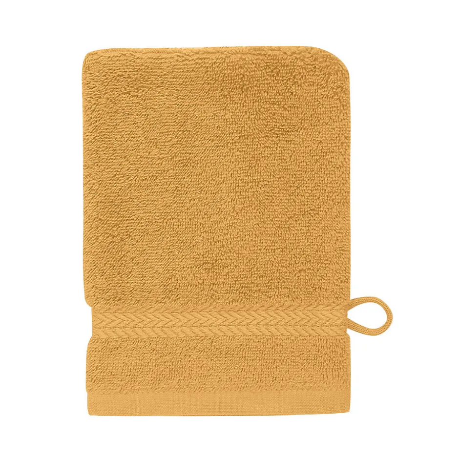 Sensei Maison Lot de 3 gants de toilette 550 g/m² Caramel 16x22 cm LUXURY* Gant De Toilette