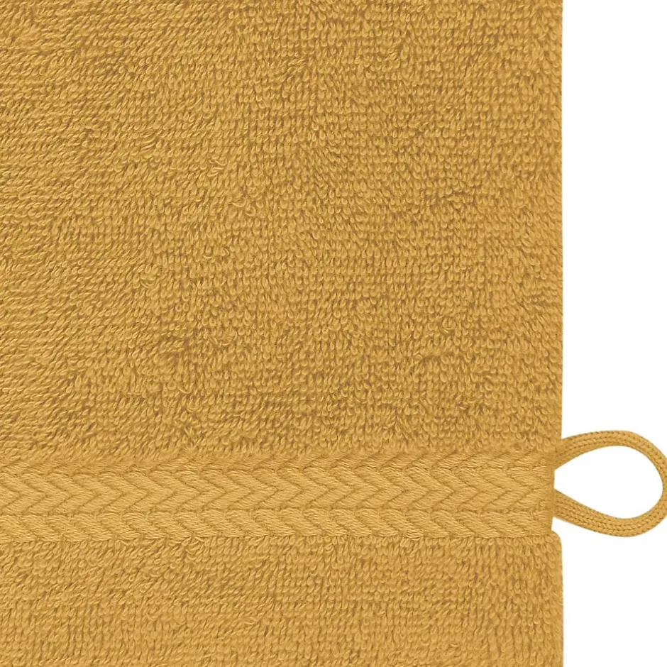 Sensei Maison Lot de 3 gants de toilette 550 g/m² Caramel 16x22 cm LUXURY* Gant De Toilette
