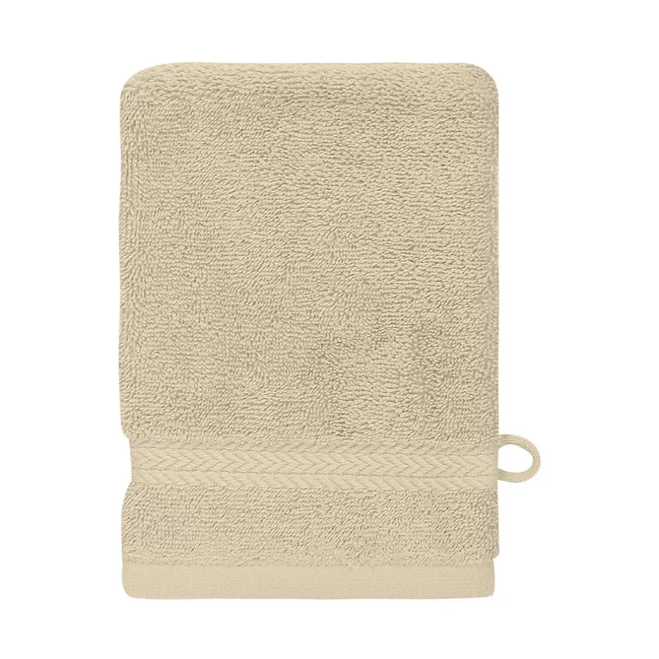Sensei Maison Lot de 3 gants de toilette 550 g/m² Ficelle 16x22 cm LUXURY