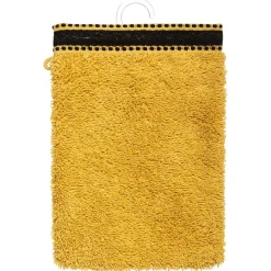 Atmosphera Créateur D'Intérieur Lot de 2 gants de toilette Joia - coton 550 gr/m² - jaune moutarde 15x21 cm - Atmosphera* Gant De Toilette