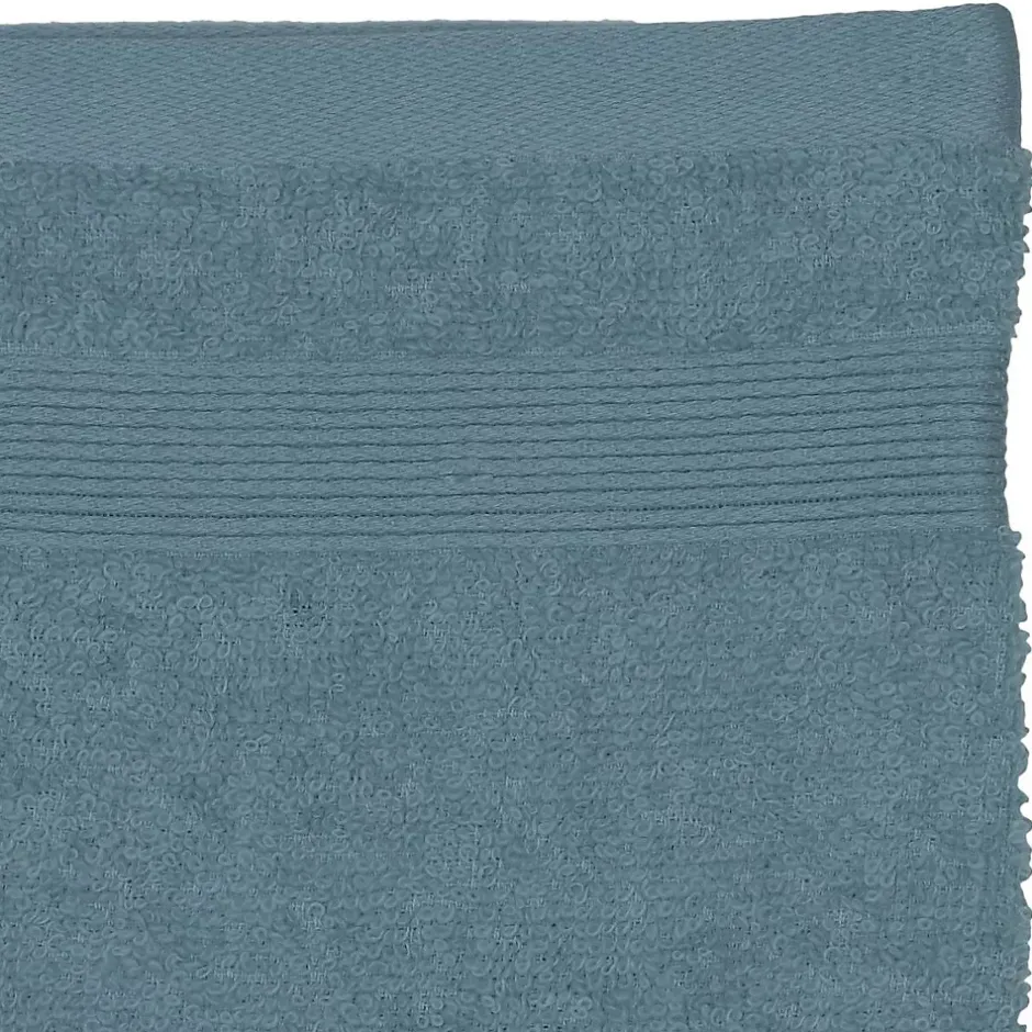 Atmosphera Créateur D'Intérieur Lot de 2 gants de toilette - coton 450 gr/m² - bleu orage 15x21 cm - Atmosphera* Gant De Toilette