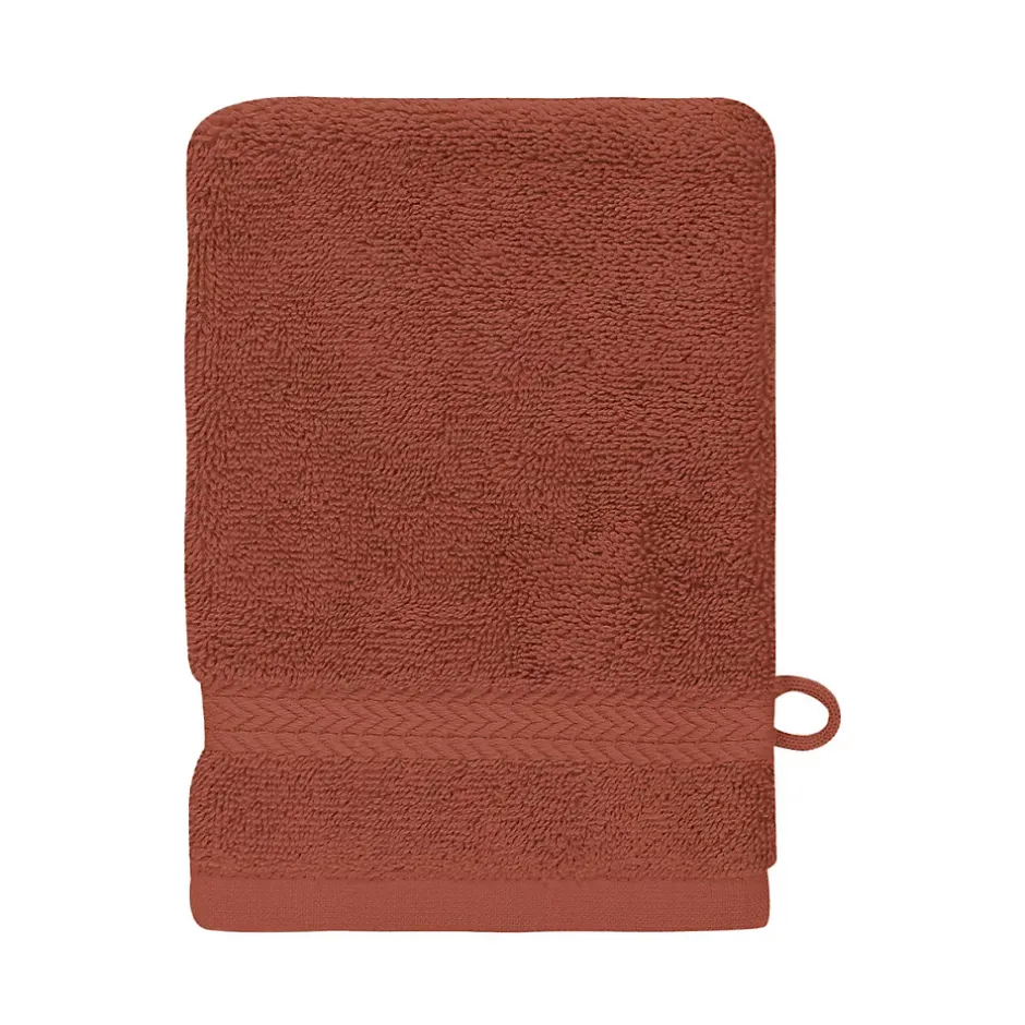 Sensei Maison Lot de 3 gants de toilette 550 g/m² Terracota 16x22 cm LUXURY