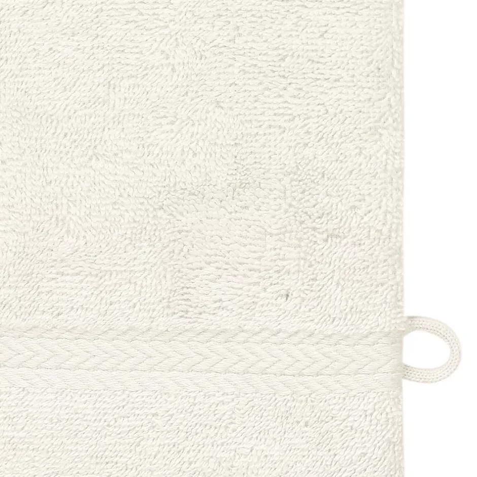 Sensei Maison Lot de 3 gants de toilette 550 g/m² Ecru 16x22 cm LUXURY