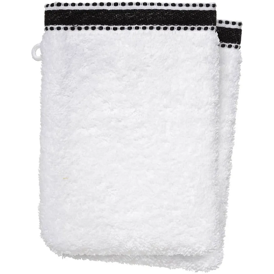 Atmosphera Créateur D'Intérieur Lot de 2 gants de toilette Joia - coton 550 gr/m² - blanc 15x21 cm - Atmosphera* Gant De Toilette