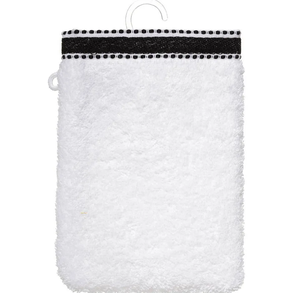 Atmosphera Créateur D'Intérieur Lot de 2 gants de toilette Joia - coton 550 gr/m² - blanc 15x21 cm - Atmosphera* Gant De Toilette