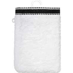 Atmosphera Créateur D'Intérieur Lot de 2 gants de toilette Joia - coton 550 gr/m² - blanc 15x21 cm - Atmosphera* Gant De Toilette