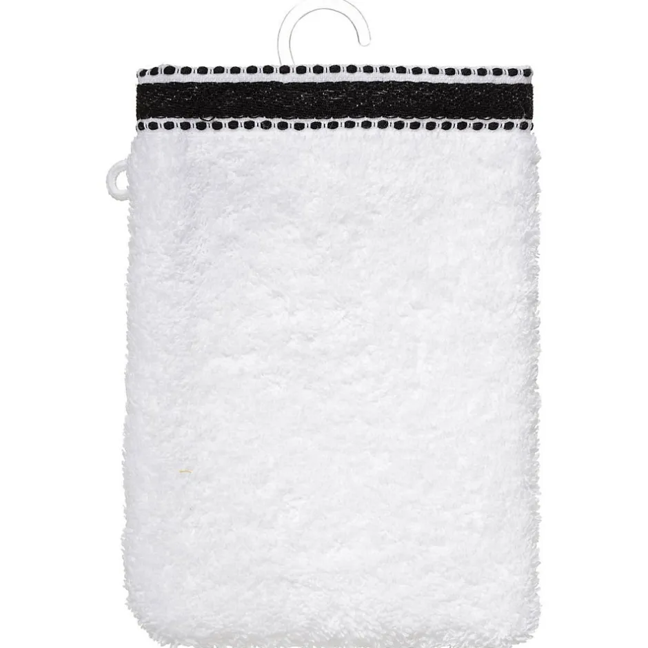Atmosphera Créateur D'Intérieur Lot de 2 gants de toilette Joia - coton 550 gr/m² - blanc 15x21 cm - Atmosphera* Gant De Toilette