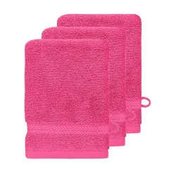 Sensei Maison Lot de 3 gants de toilette 550 g/m² Rose Indien 16x22 cm LUXURY