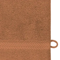 Sensei Maison Lot de 3 gants de toilette 550 g/m² Brique 16x22 cm LUXURY